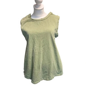 MADEWELL women's size medium military green sleeveless shirt